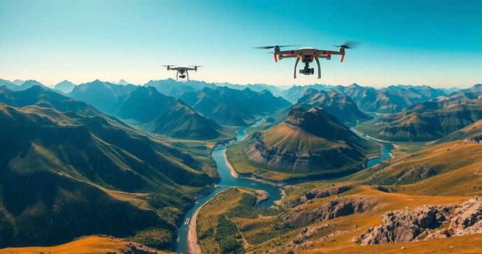 Drones na Topografia: Revolucionando Medições e Mapas Drones na Topografia: Revolucionando Medições e Mapas